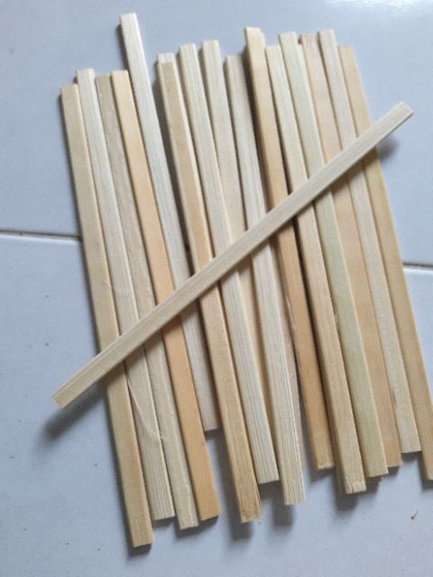 Que Kem, Que Đè Lưỡi, Que Gỗ Tròn Làm Handmade  (500g,1Kg)