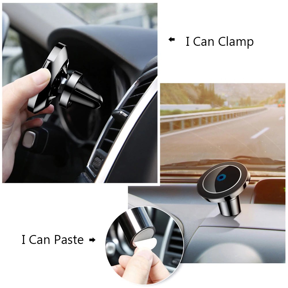 Giá đỡ điện thoại trên xe hơi có nam châm hiệu Baseus không dây cho iPhone Samsung | BigBuy360 - bigbuy360.vn