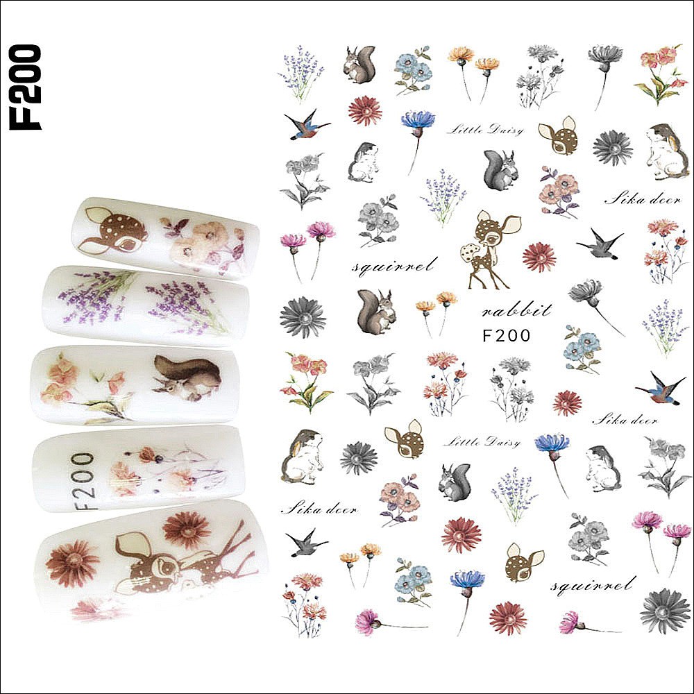 Sticker 3D - Hình dán móng tay F200