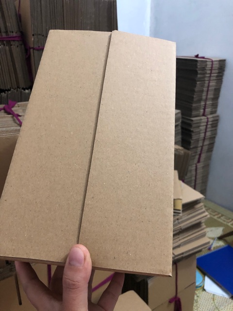 25x15x10 Hộp carton đóng hàng giá rẻ - Combo 100 hộp