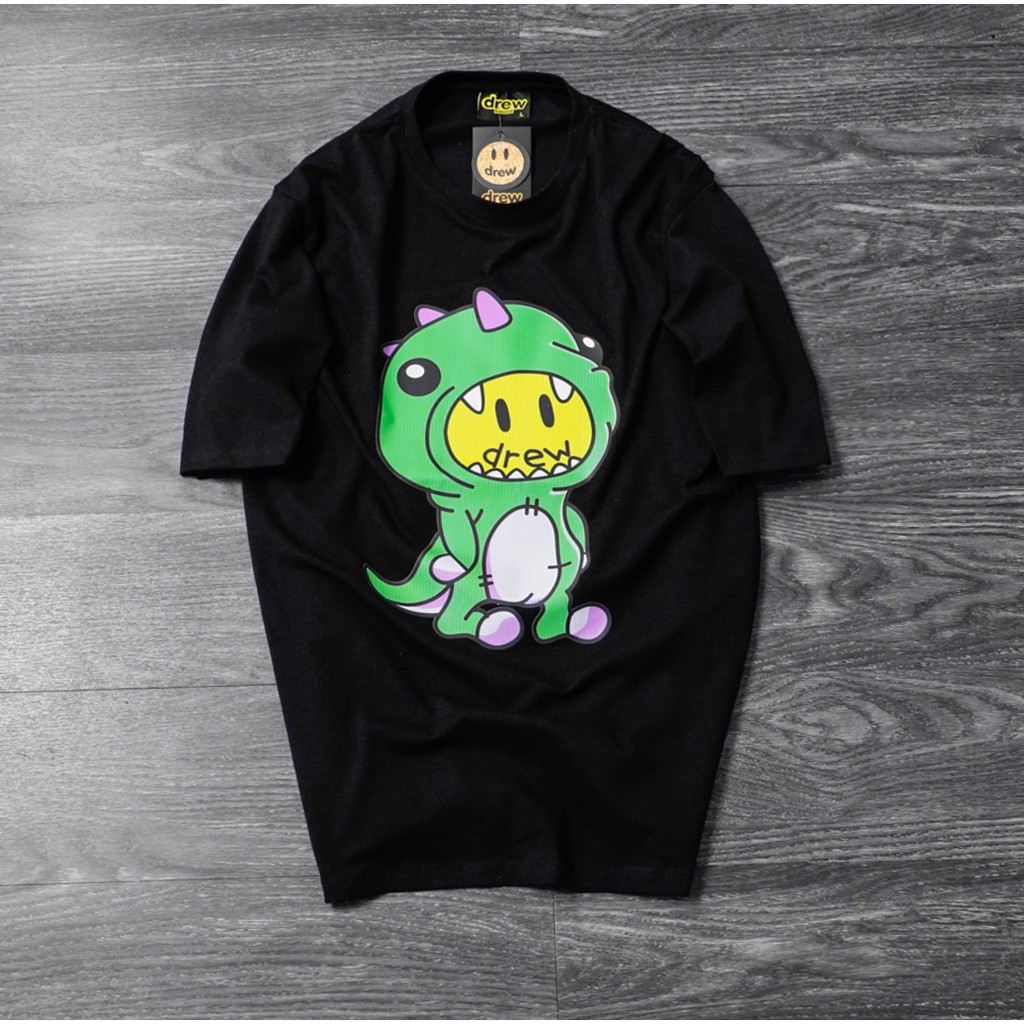 Áo thun tay lỡ DREW Khủng Long MSW Town, áo phông cotton nam nữ unisex | BigBuy360 - bigbuy360.vn