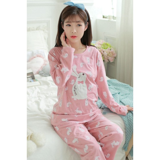 Bộ Đồ Bầu Và Sau Sinh Dài Tay Azuno AZ10341 Mặc Nhà Cao Cấp 100% Cotton Chất Mát, Mềm Mại, Không Nhăn