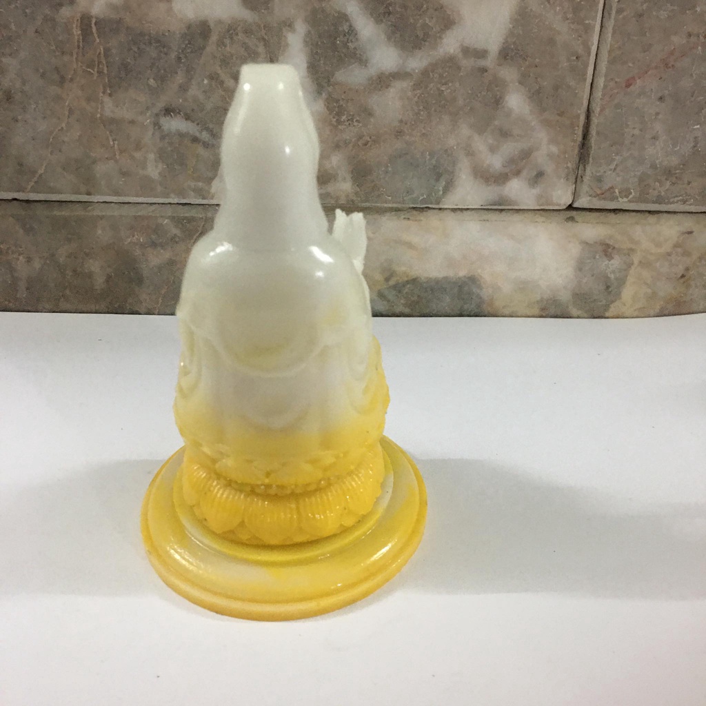 Phật Bà Quan Âm màu vàng cao 12 cm