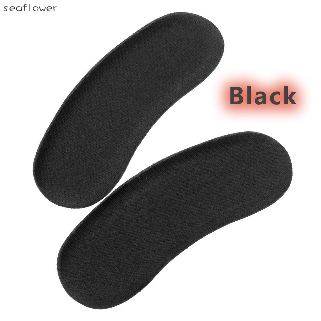 ♪♬❦ Clothingshoesaccessorie Black Sticky Fabric Shoe Heel Inserts Insoles Pads Cushion Grips