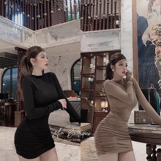 💋VÁY BODY 💋 Váy Body dài tay tôn dáng vòng 3 SUẤT SẮC 💄💄💃🏻💃🏻