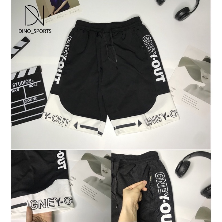 Quần đùi nam DINO SPORTS quần ngố nam dáng thể thao năng động trẻ trung có mix họa tiết