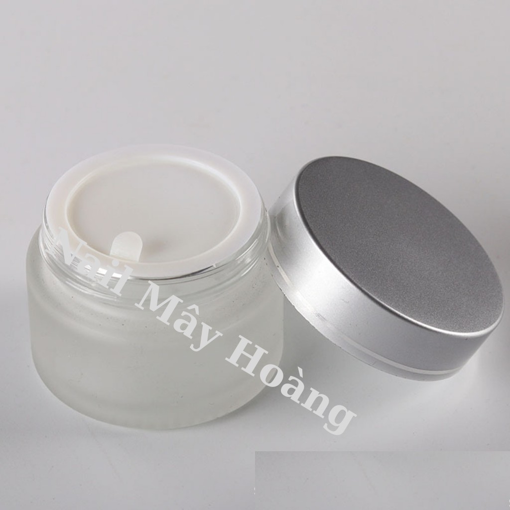 Cốc đựng lưu huỳnh thủy tinh dày dặn, hũ đựng lưu huỳnh nắp xoáy