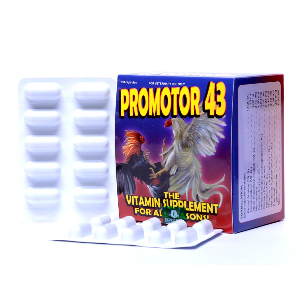 Promotor 43 xây dựng cơ bắp, phát triển lông  (1 vỉ).