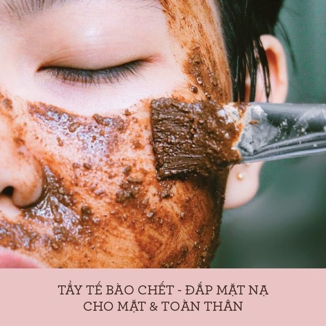 Bột cám gạo cà phê [GÓI 100G] Đắp mặt, tắm trắng hiệu quả