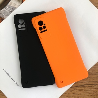 Ốp Điện Thoại Slim Cứng PC Không Khung Cho Xiaomi 14 Civi 1S 2 3 4 Pro 5G Màu Kẹo Trơn Matte Cover