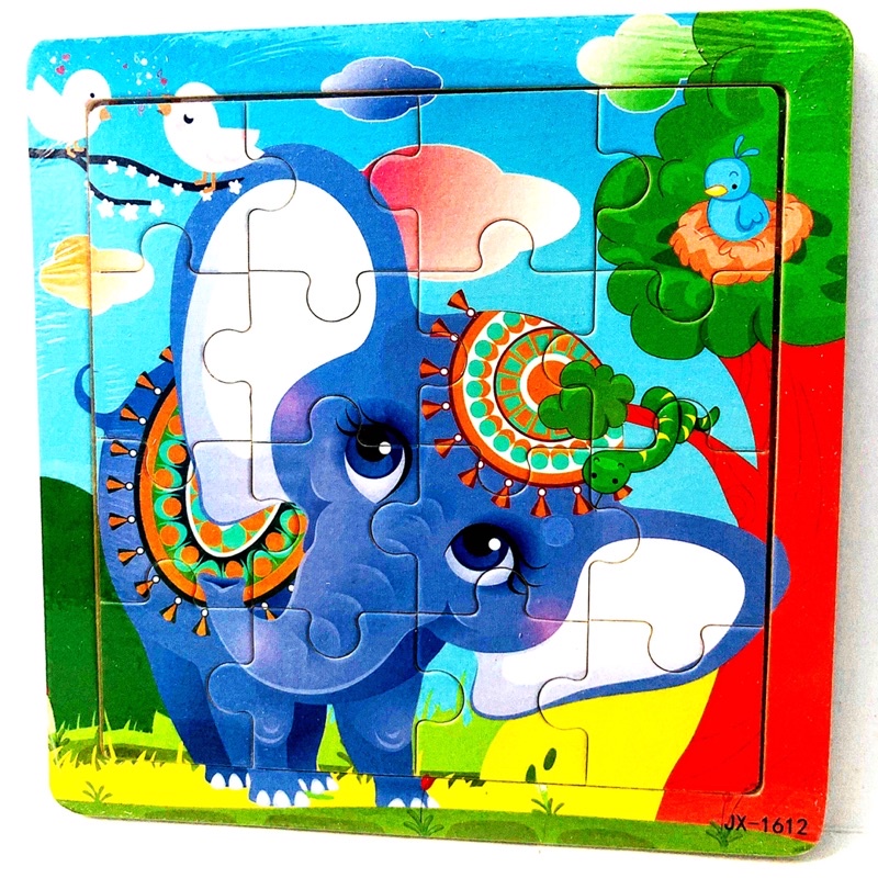 Đồ chơi xếp hình đồ chơi thông minh tranh ghép hình phát triển trí tuệ cho bé 16 miếng ghép