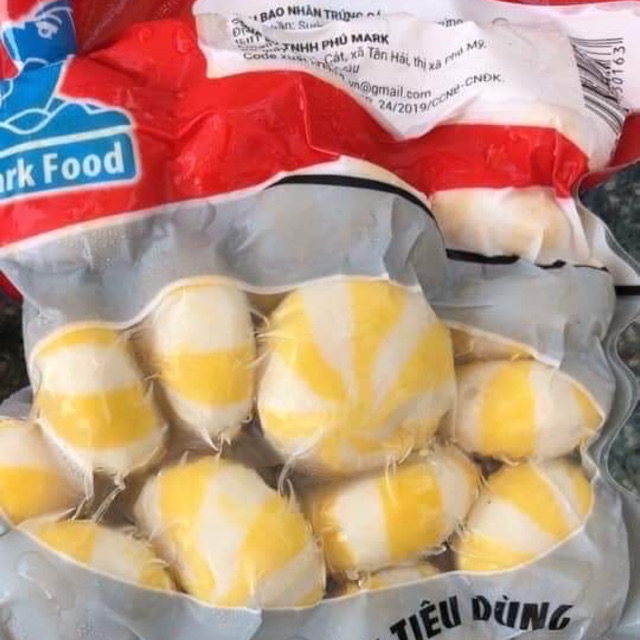Bánh bao nhân trứng cá màu vàng gói 500g