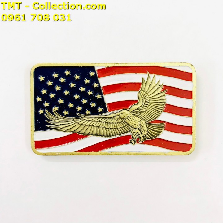 Medal Hình Đại Bàng và Cờ Mỹ, Trưng bày trên bàn sách, bàn làm việc, cửa sổ -TMT Collection - SP005208