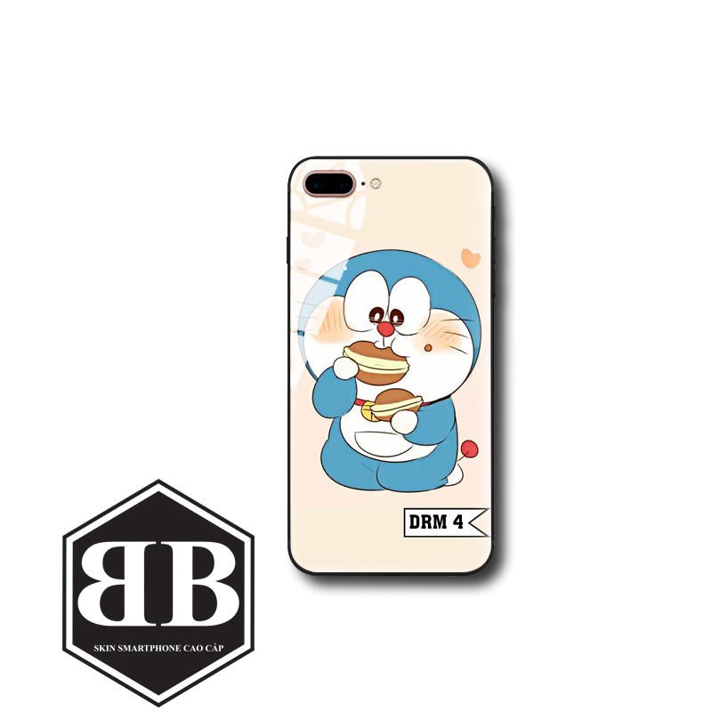 Ốp lưng kính cường lực iphone 7 plus / 8 plus hình doraemon cực đẹp