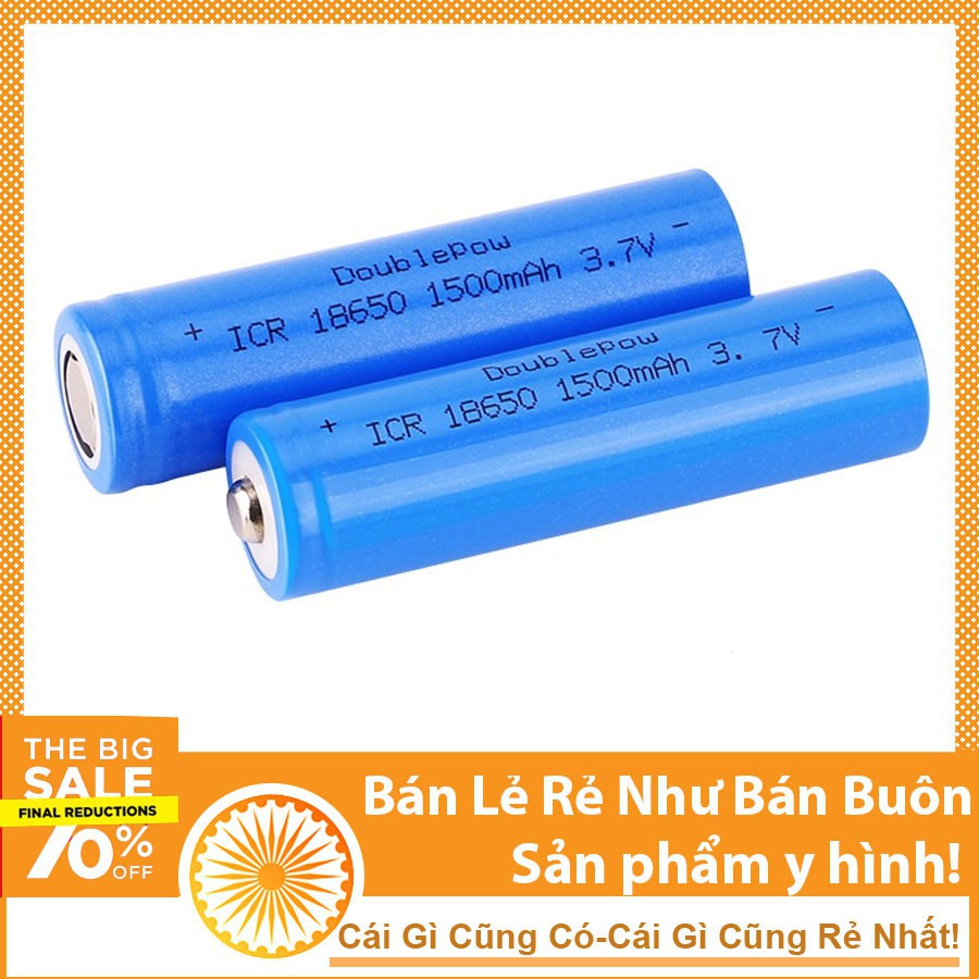 Pin UltraFire 18650 1500mAh 3.7V - Pin Sạc Dự Phòng - NTHN