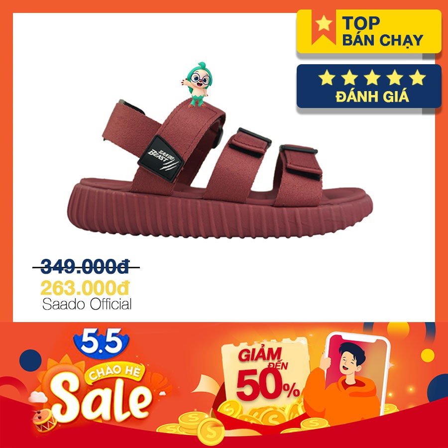 [CHÍNH HÃNG] SANDAL SAADO | BE04 | Giày Sandal Nam Nữ