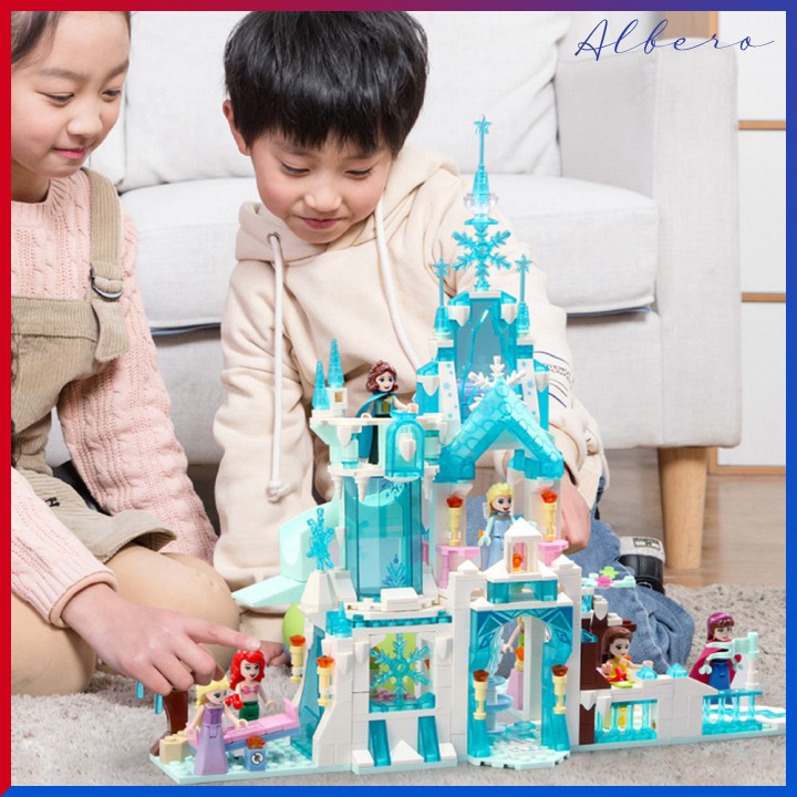Bộ lắp ráp 8 Trong 1 - Mô Hình Lâu Đài Nữ Hoàng Băng Giá FROZEN II - Phát triển tư duy cho bé [VN]