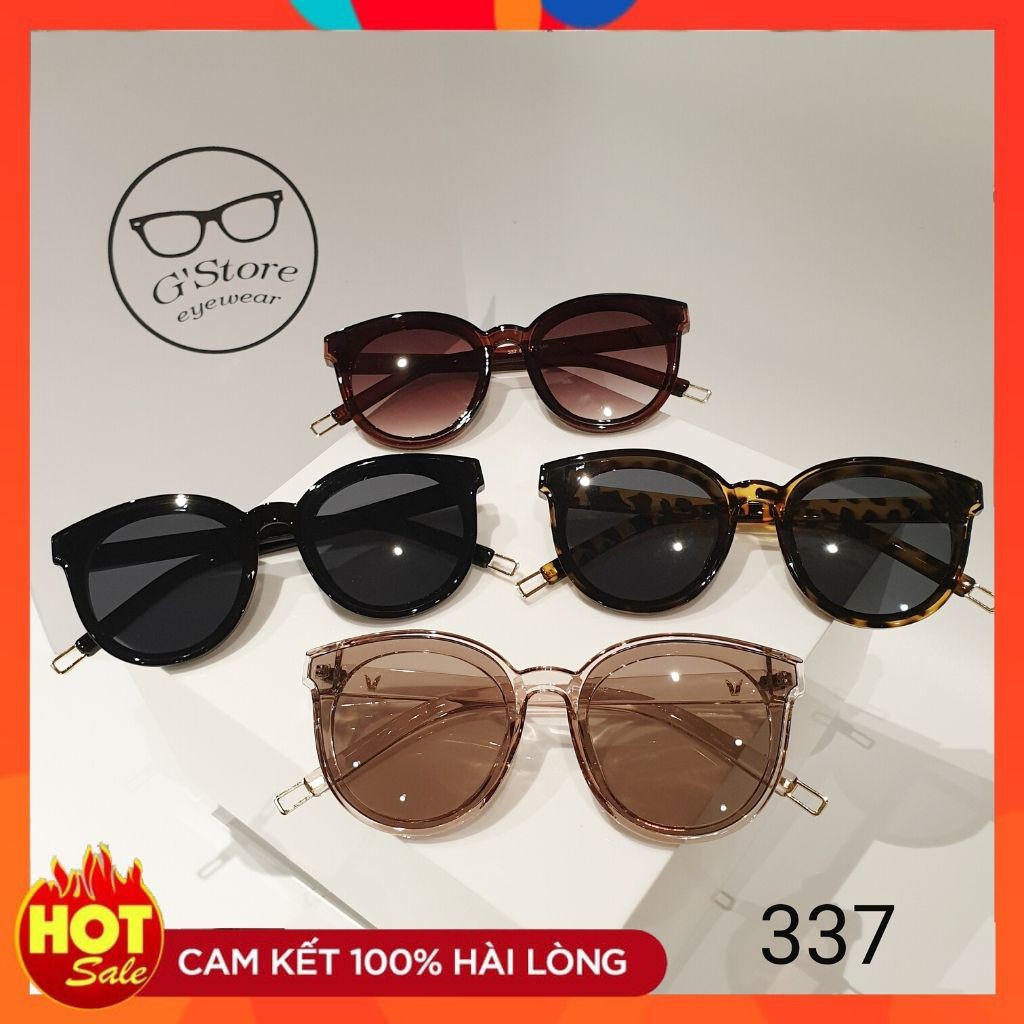Kính Mát Nam Nữ Thời Trang Sành Điệu Mắt Tròn Cá Tính 337 Gstore