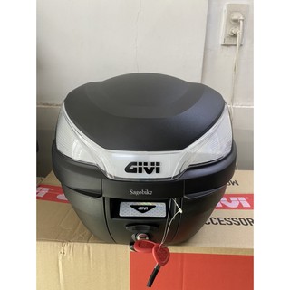 Thùng givi B27NT 27lit - Givi đã thay thế mẫu mới B27NX , thùng kèm đế đệm, bát gắn, mẫu givi cao cấp bảo hành 2 năm