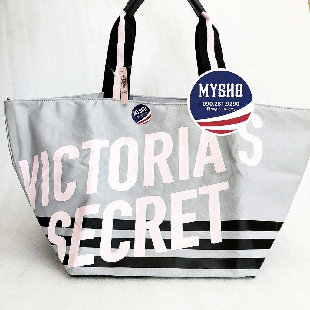 Túi tote có khoá kéo dành cho các mẹ bỉm sữa, hàng nhập Victoria's Secret USA