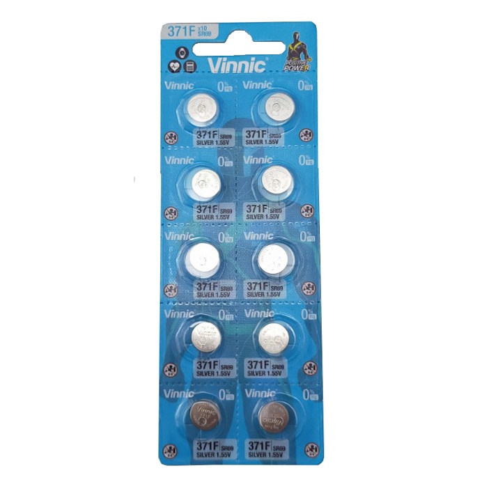 Pin đồng hồ oxit bạc Vinnic 371/ SR920SW / SR69 / 371F (Loại tốt - Giá theo số viên)