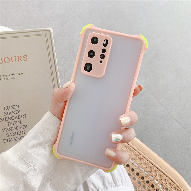 VIVO V20SE Y20s Y12s Y30i Y50 Y30 Y19 V19 Neo V17 V15 S1 Pro U10 Y17 Y15 Y12 Y91 Y93 Y95 Lavender Shockproof Full Camera Lens Protection Upgrade PC+TPU Hybrid Impact Hard Phone HF