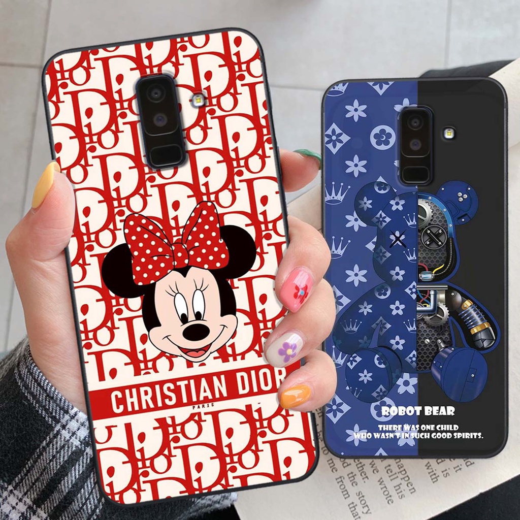 Ốp lưng Samsung J8 hình thương hiệu, thời trang, cute, đáng yêu