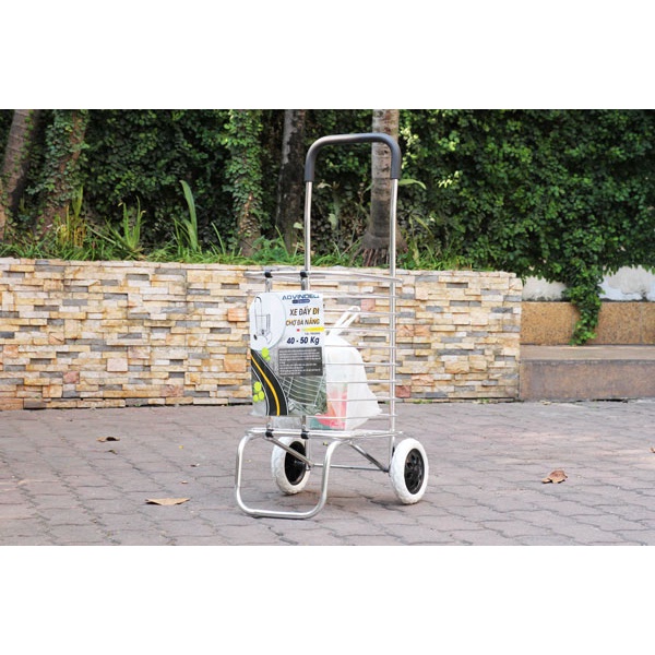 XE KÉO ĐI CHỢ CÓ GIỎ HỢP KIM GẤP GỌN SIÊU NHẸ
