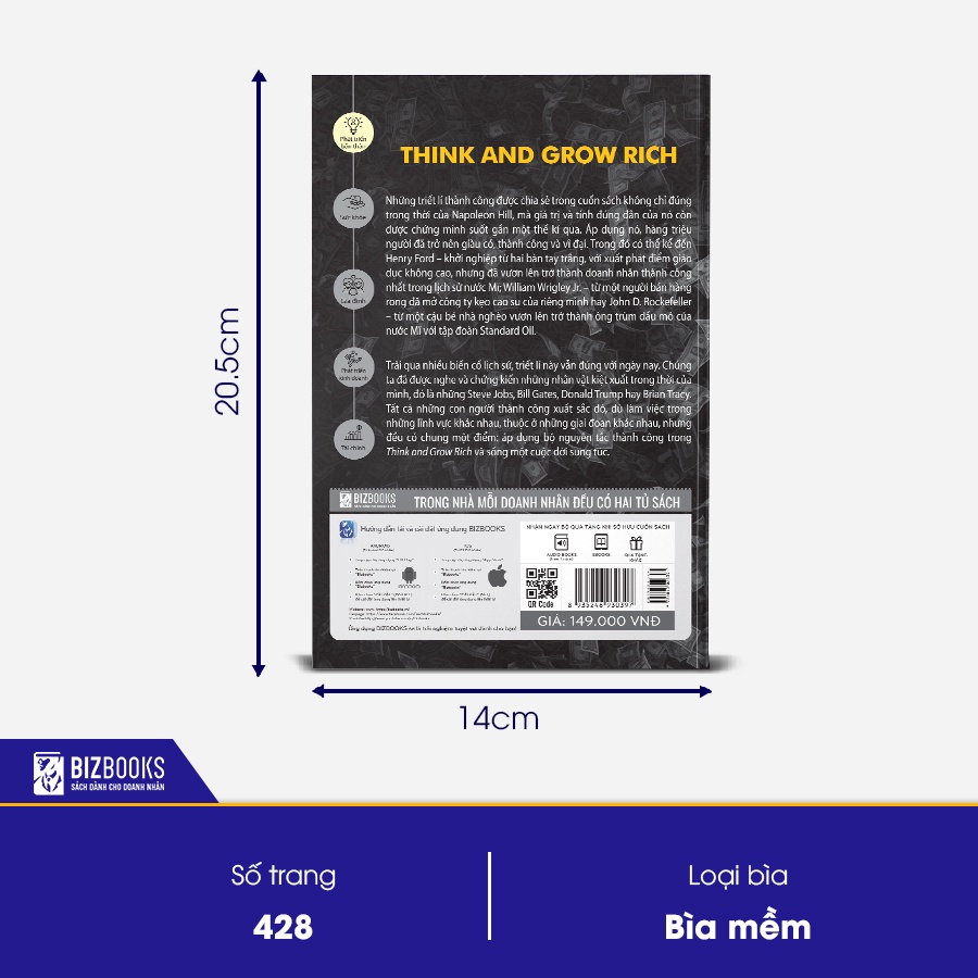 Sách Think And Grow Rich - 16 Nguyên Tắc Nghĩ Giàu Làm Giàu Trong Thế Kỉ 21 - Thói Quen Thành Công Napoleon Hill