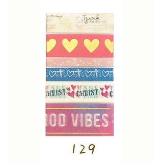 Set Washi Tape Chiết Tone Đỏ [037]
