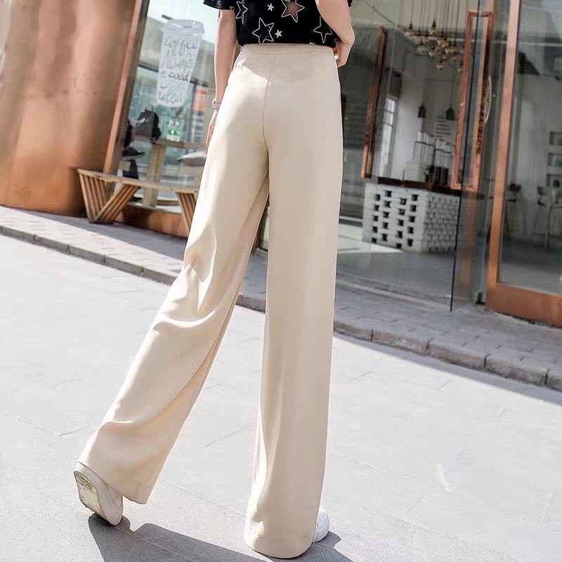 [ Mã FAGREEN55 giảm 10% tối đa 30K đơn 99K] Quần Culottes Cạp Cao Hai Cúc Ống Rộng Chất Tuyết Mưa Loại 1 Tôn Dáng