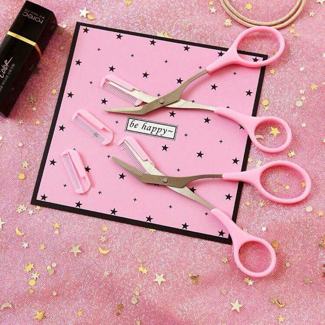 Kéo cắt tỉa lông mày lông mi có kèm lược tiện dụng cho nữ Mini Brow Class - Siêu Tiện Lợi