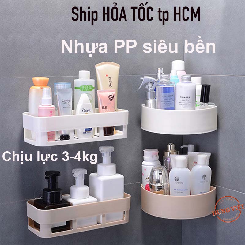 Kệ Ngang - Kệ Góc Để Đồ Nhà Tắm Nhà Bếp - Siêu Chắc Chắn - Siêu Tiện Lợi mẫu mới