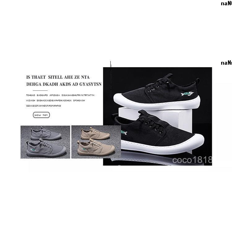 Giày vải canvas thoáng khí thời trang mùa hè cho nam | BigBuy360 - bigbuy360.vn