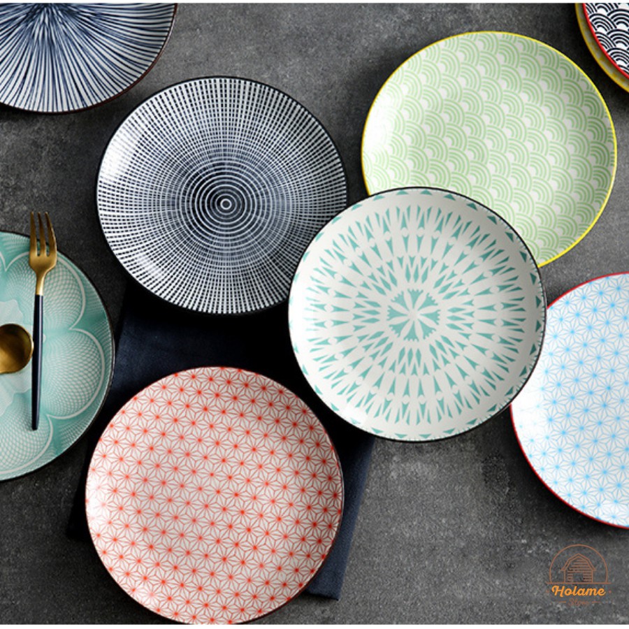 Đĩa gốm, đĩa sứ phong cách Nhật Bản 16cm – đồ dùng bàn ăn sang trọng & decor | BigBuy360 - bigbuy360.vn