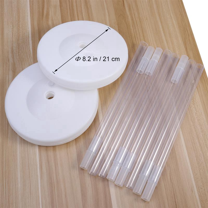 Bộ cột bong bóng 4 thanh nền trắng trang trí tiệc