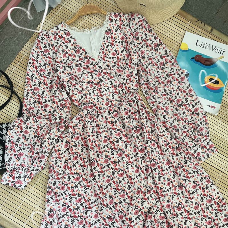 MAXI  HOA VIỀN REN