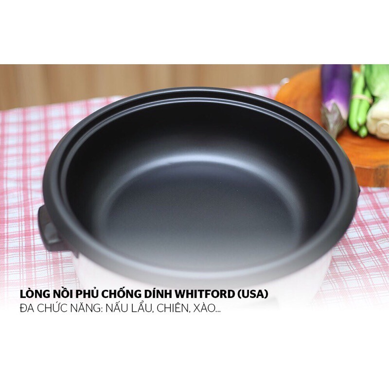 Nồi lẩu điện Sunhouse SHD4521, bảo hành chính hãng 12 tháng.