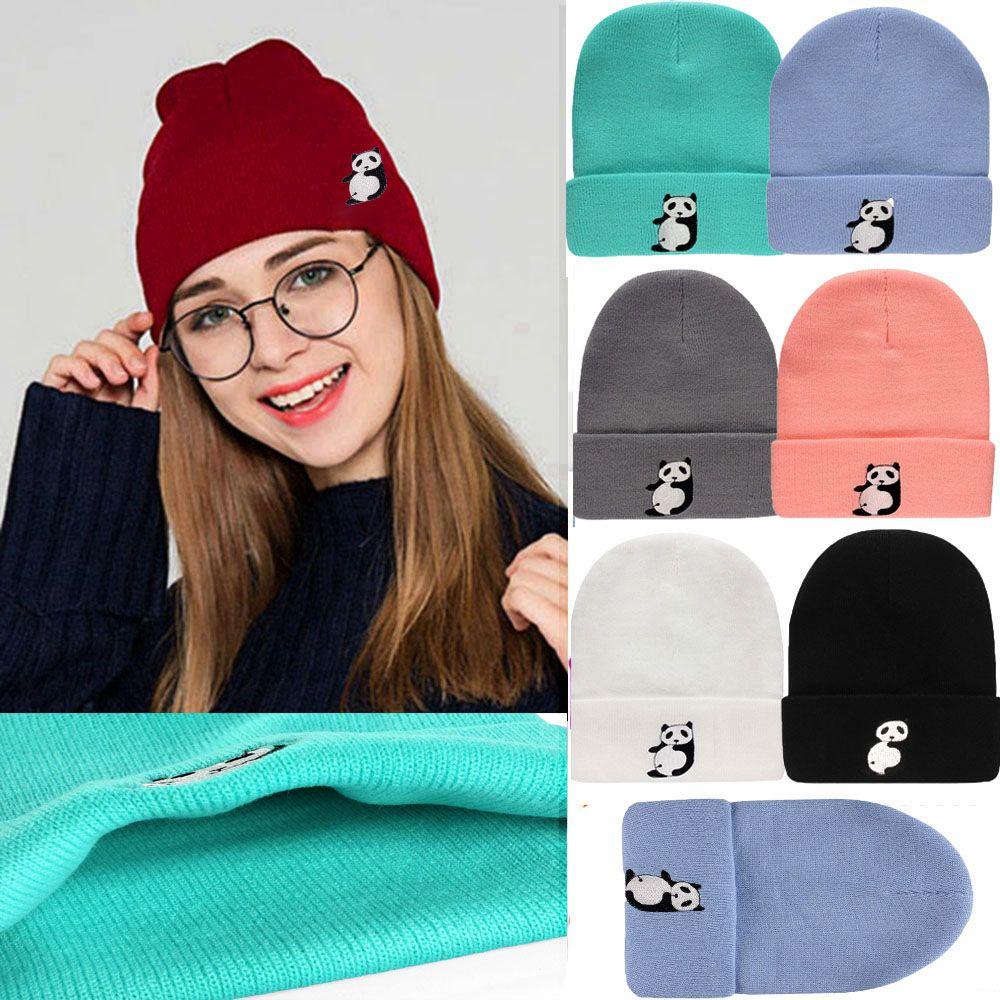 Mũ Beanie Dệt Kim 6 Màu Trơn Dễ Thương Cho Nữ