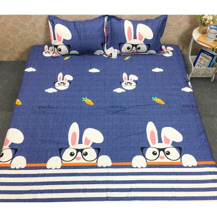 Ga chun bọc đệm giường,Vải poly cotton 1m2,1m4,1m6-họa tiết tia set | BigBuy360 - bigbuy360.vn