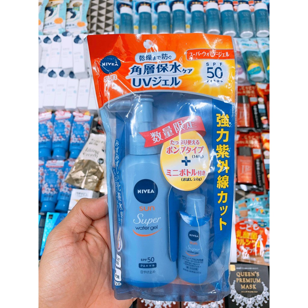 Kem chống nắng Nivea Sun Super Water Gel SPF 50 PA+++ 140g tặng kèm 20g