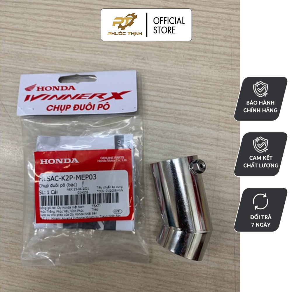 Chụp đuôi pô xe Winner X chính hãng - đổi hướng khí pô xả cho Winner X honda - HLSACK2PMEP03
