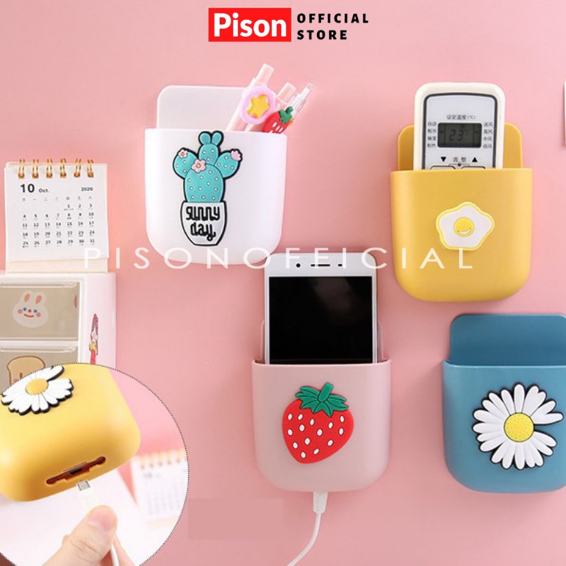 Khay giá gắn tường Pison để điện thoại điều khiển gọn gàng – PK032 – 1 cái