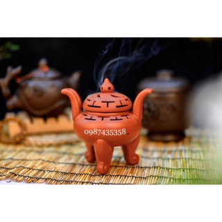 Lư đốt trầm hương gốm sứ Bát Tràng