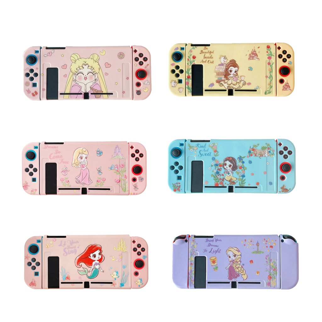 Sailor Moon Vỏ TPU Mềm Hình Thủy Thủ Mặt Trăng Cho Tay Cầm Chơi Game Nintendo Switch Joy-Con