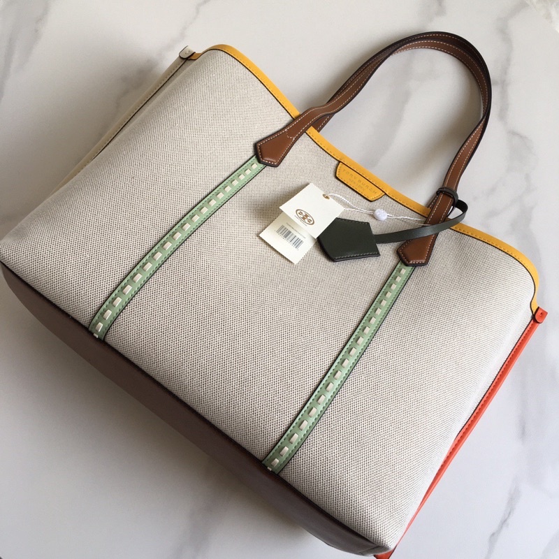 Túi xách công sở cho nữ thiết kế ngăn túi to bên ngoài trang trí đơn giản sang trọng thương hiệu Tory Burch cao cấp