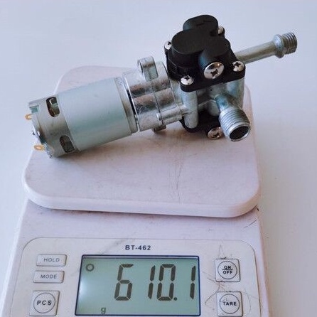 Mô tơ bơm nước máy rửa xe mini dùng pin, động cơ 21V/150W có chổi than, bơm piston đẩy - Bảo hành 3 tháng