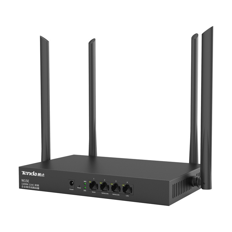 Bộ phát WIFI Tenda W15e ac1200Mps mạng doanh nghiệp 50 user - vùng phủ sóng 300m2 -cài đặt English, mới 100% fullbox