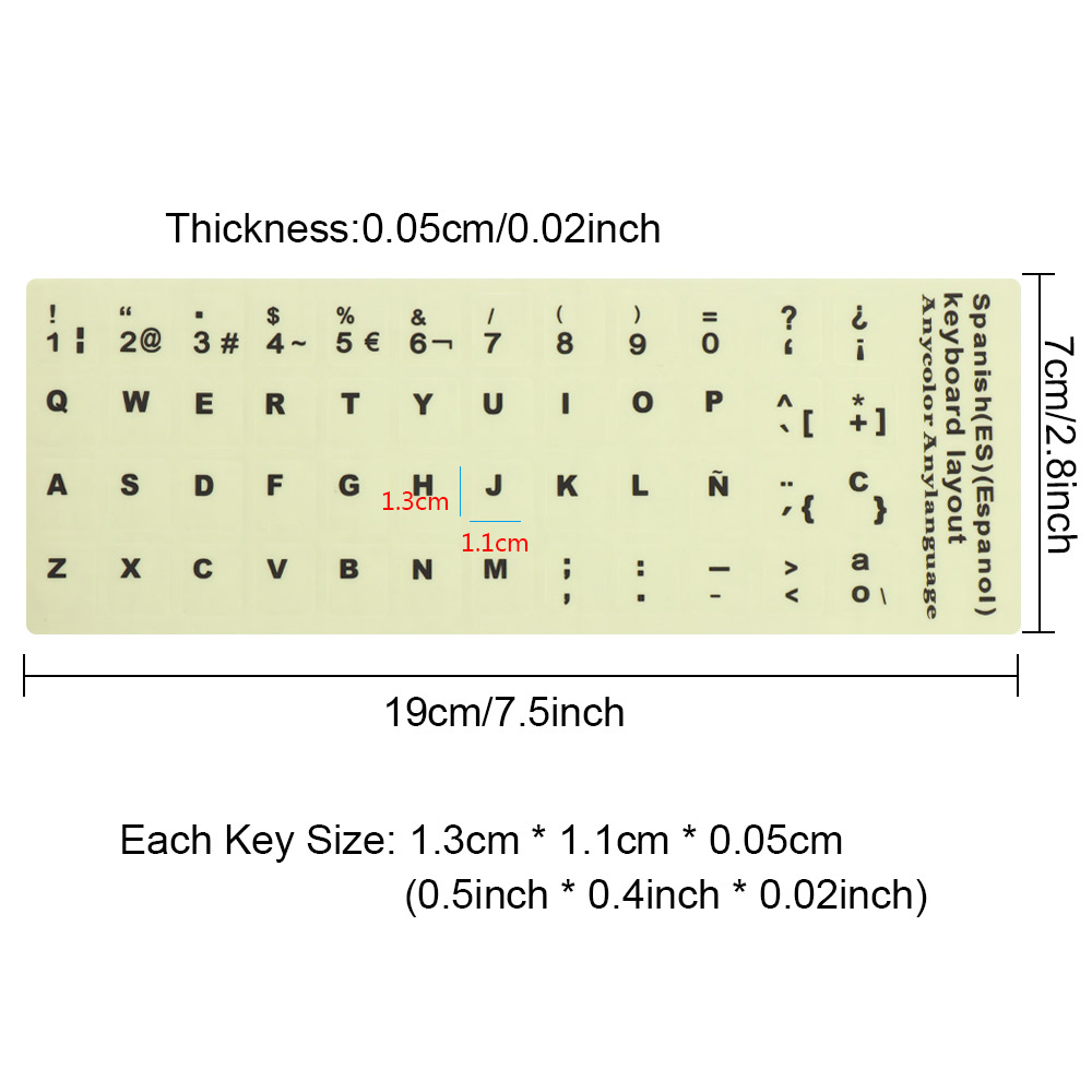 📞Top💻 Miếng dán bảo vệ bàn phím Laptop chống mòn in chữ tiếng Nga màu dạ quang | BigBuy360 - bigbuy360.vn