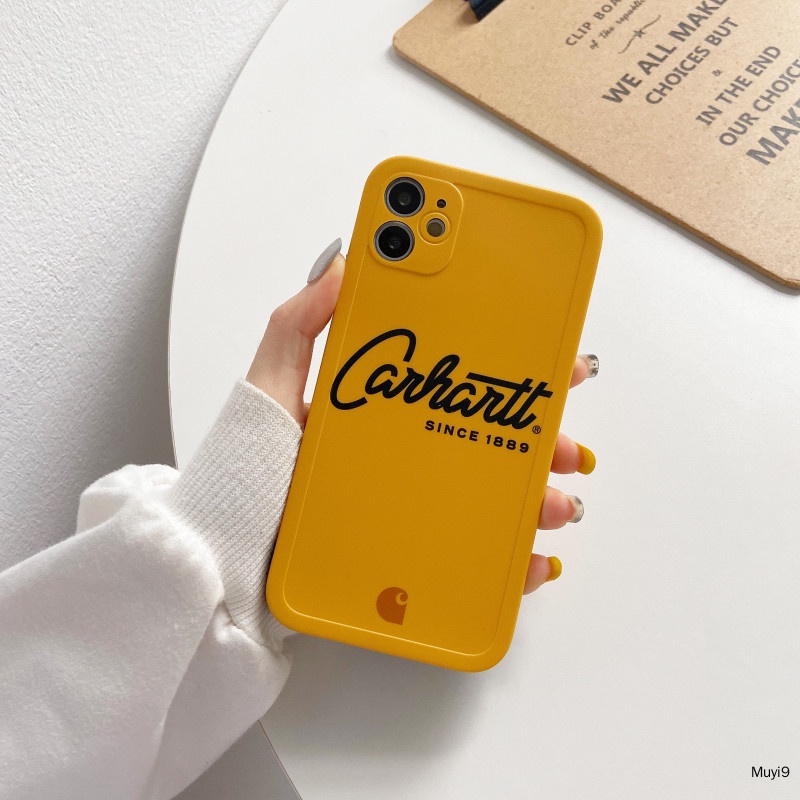 Ốp Điện Thoại Mềm In Logo Carhartt Đơn Giản Sáng Tạo Thời Trang Cho IPhone13promax 14ProMax 12Promax 12Promax 12 11Promax 14Plus Xs MAX XR